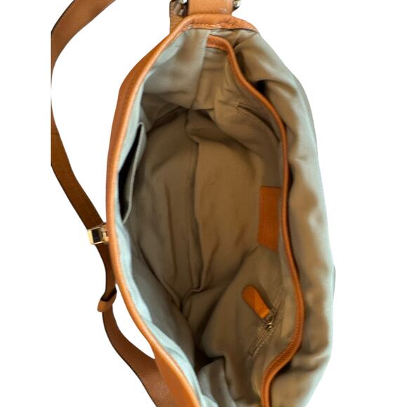 Coach Legacy Leather Saddle Crossbody Bag Orange Tan F15170 - Picture 5 of 16